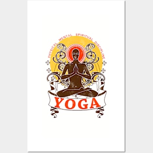 Yoga : Physical Mental Spiritual Discipline Posters and Art